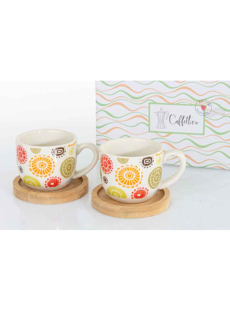 Coppia Tazzine Cuori Caffettino